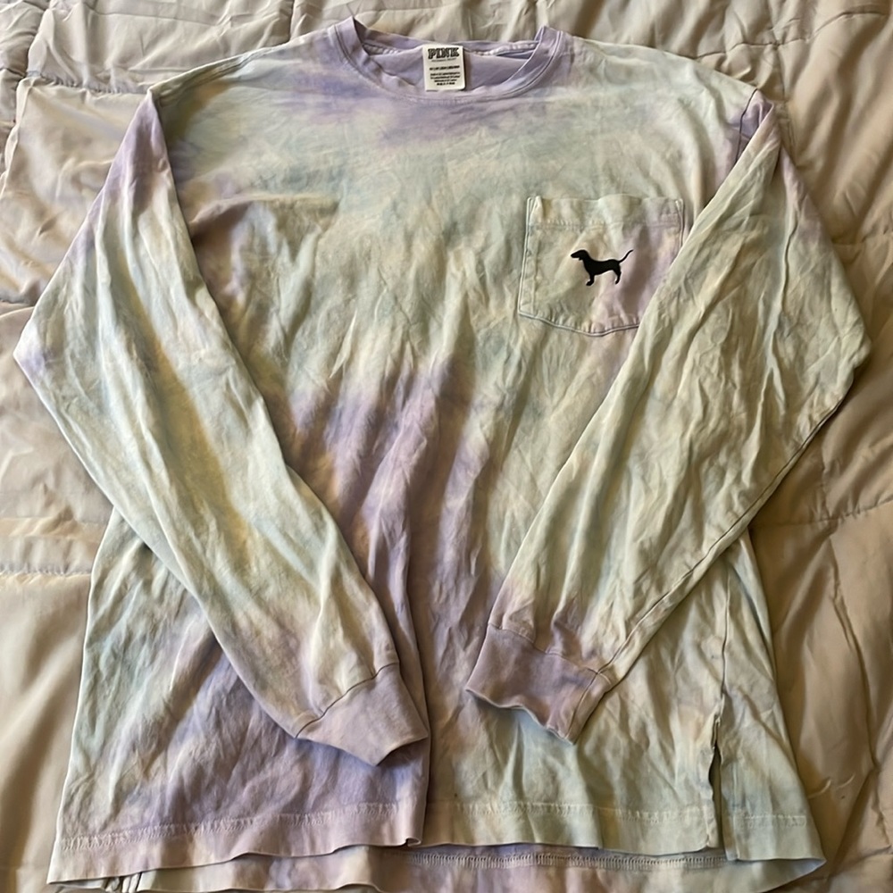 Tie-dye, pink, long sleeve, extra small